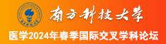 日逼91南方科技大学医学2024年春季国际交叉学科论坛